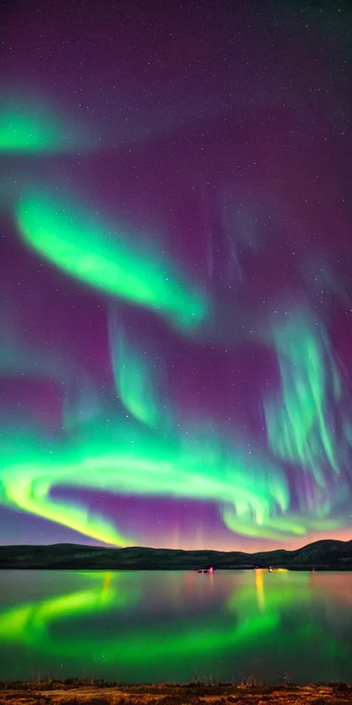 Image similar to Northern Lights over Baikal lake