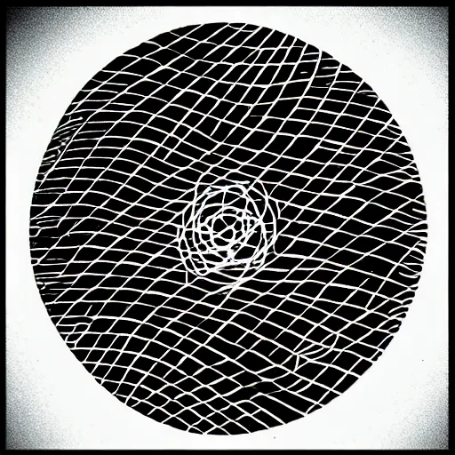 Image similar to zen technological singularity, ink art