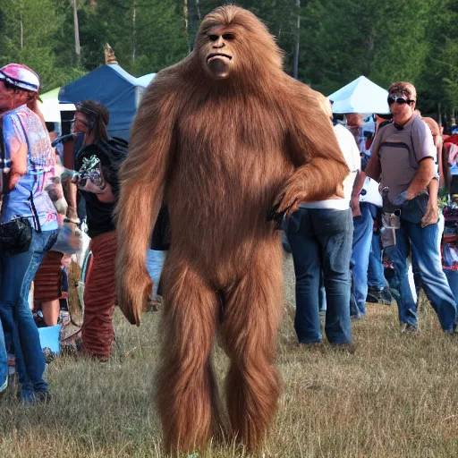 Image similar to spotting Bigfoot at the Sturgis rally