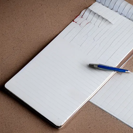 Prompt: commercial shot of the dusty old notepad you found behind your couch, dramatic beautiful lighting, 8k photgraphy, 50mm f1.8, macro