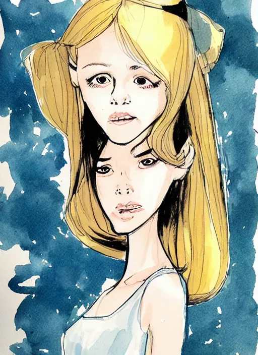 Image similar to portrait of a pretty young lady by dustin nguyen