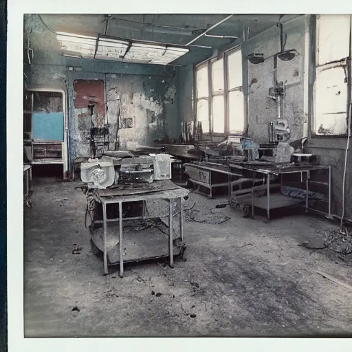 Image similar to Photo of a old rusty Soviet lab taken by a Polaroid