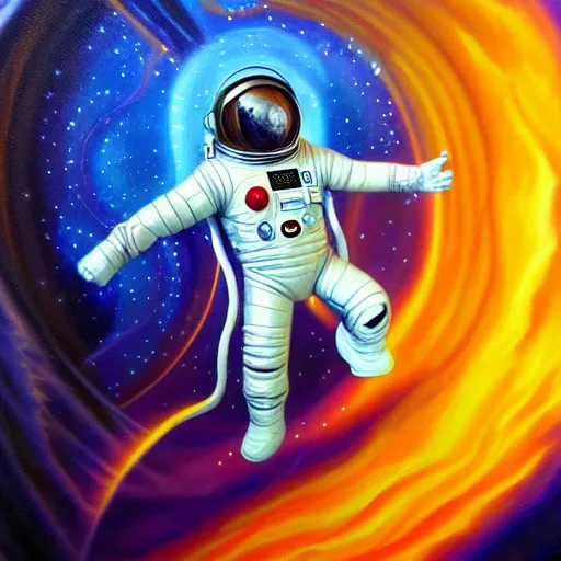 Image similar to spaceman superhero isometric scifi astral spirit space journey in oil painting, pulled into the spiral vortex, trending on artstation, award winning, emotional, highly detailed ethereal isometric surrealist art