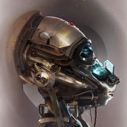 Image similar to “cutaway illustration of an android head, revealing inside is an anthropomorphic rat operating levers and joysticks. by ruan jia”