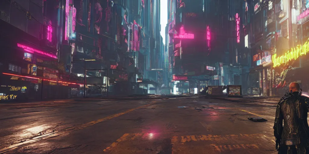 Image similar to a cyberpunk 2 0 7 7 game realistic graphic firstperson game screenshot of a hp lovecraft monster boss fight in interior in beautiful world, realistic, ultra setting, highly detailed, fps game, game of the year, raytracing on, rtx 3 0 9 0 ti, gta v, death stranding game