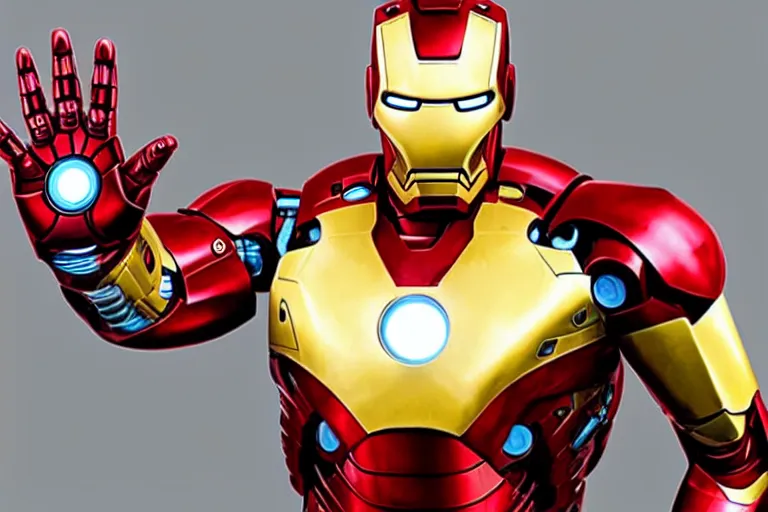Image similar to portrait iron man with crying laughing emoji sticker on chest, high octane, 4 k, hyper realistic, hyper detailed