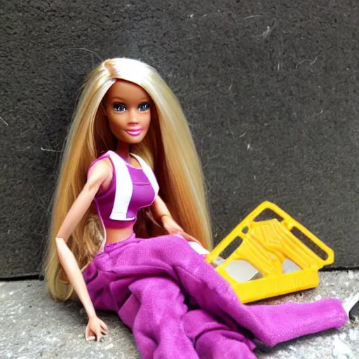 Image similar to homeless barbie playset