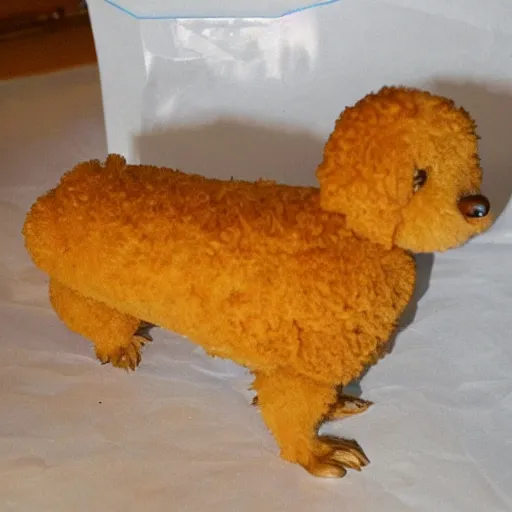 Image similar to A chicken nugget dog