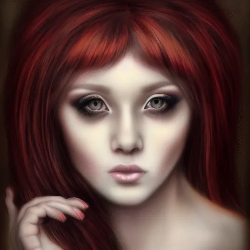 Image similar to portrait of a beautiful woman, by lori earley