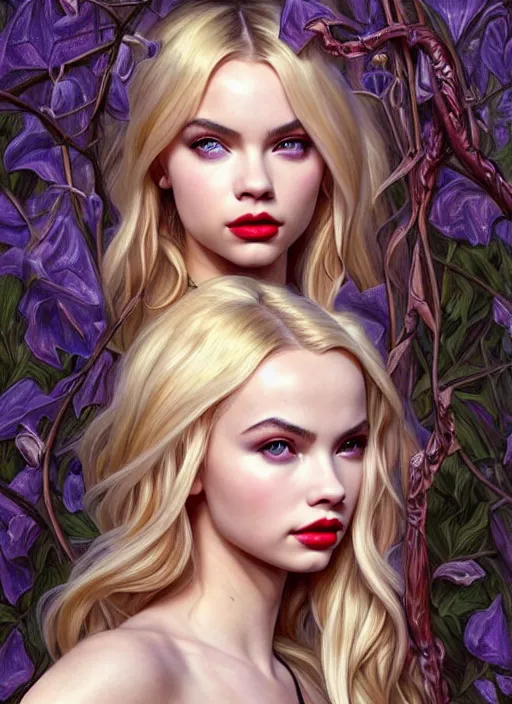 Image similar to ultra realistic illustration, a stunningly beautiful greek gothic goddess of chaos played by jordyn jones and dove cameron and margot robbie and taylor swift and megan fox, adriana lima, intricate, elegant, highly detailed, digital painting, artstation, concept art, smooth, sharp focus, illustration, art by artgerm and greg rutkowski and alphonse mucha