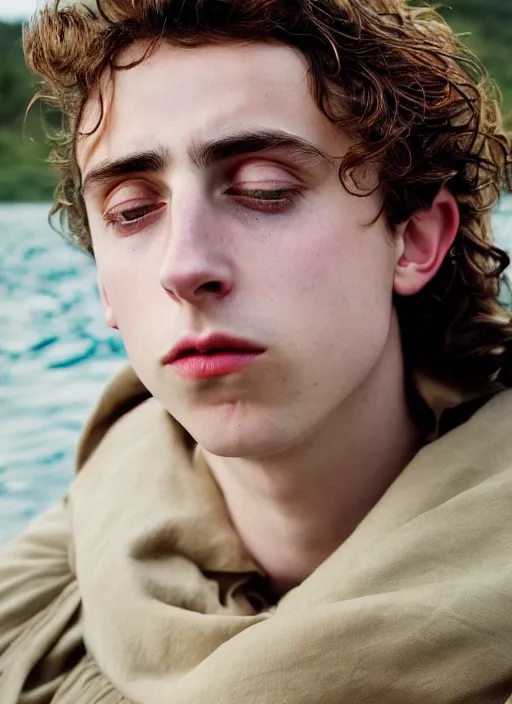 Prompt: Kodak Portra 400, 8K,ARTSTATION, Caroline Gariba, soft light, volumetric lighting, highly detailed, britt marling style 3/4 , extreme Close-up portrait photography of a Timothee Chalamet how pre-Raphaelites with his eyes closed,inspired by Ophelia paint, his face is under water Pamukkale, face above water in soapy bath tub, hair are intricate with highly detailed realistic , Realistic, Refined, Highly Detailed, interstellar outdoor soft pastel lighting colors scheme, outdoor fine photography, Hyper realistic, photo realistic