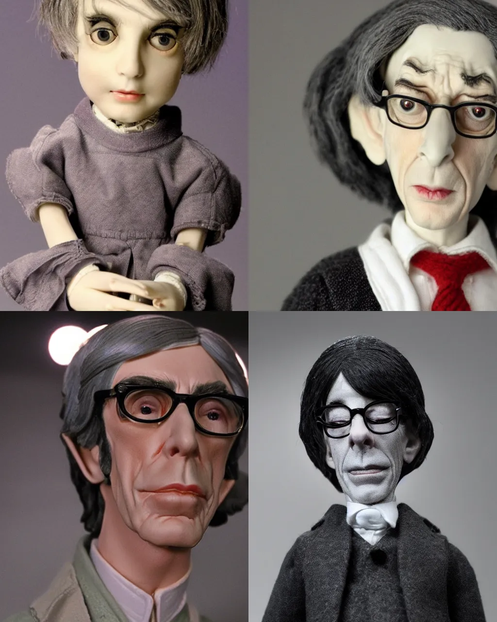 Prompt: richard belzer as a beautiful porcelain doll