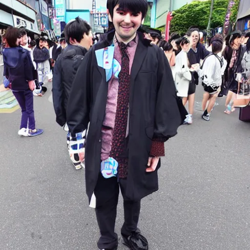 Image similar to kawaii martin shkreli at harajuku tokyo street fashion festival