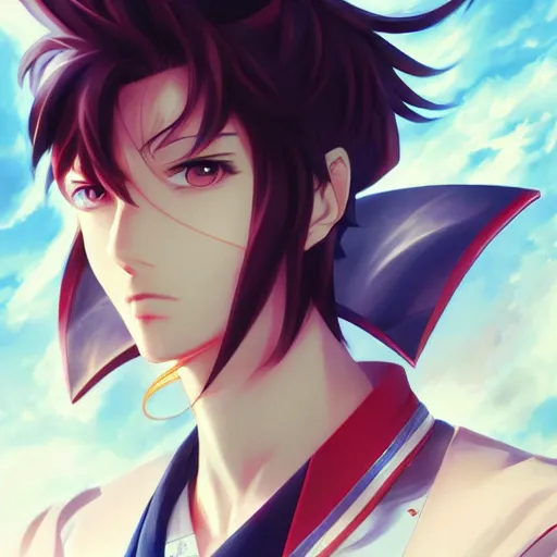 Image similar to anime portrait of yi long musk as an anime boy by Stanley Artgerm Lau, WLOP, Rossdraws, James Jean, Andrei Riabovitchev, Marc Simonetti, and Sakimichan, trending on artstation