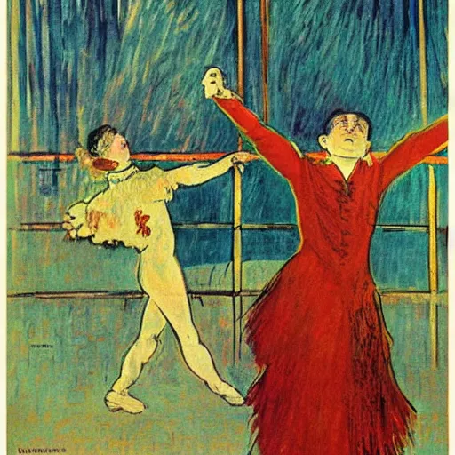 Image similar to dance of the seven veils, toulouse - lautrec poster