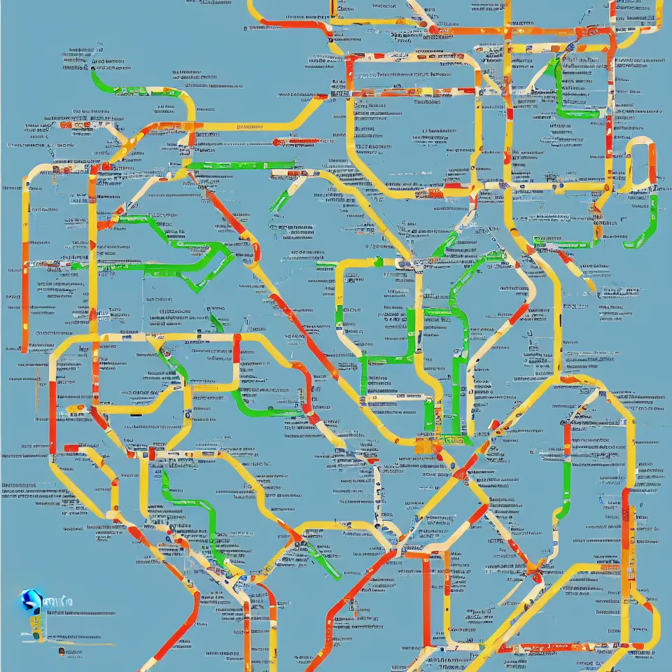 Prompt: transit map