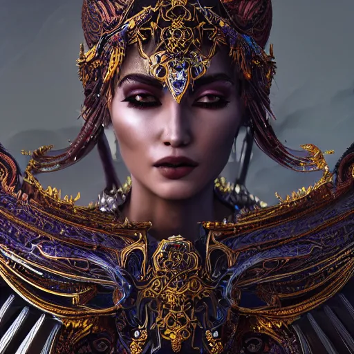 Prompt: portrait of moon sorceress, beautiful, attractive, glowing, ornate and intricate, jaw dropping, dynamic lighting, dark, menacing, intricate and detailed, 4 k octane render, age 2 0