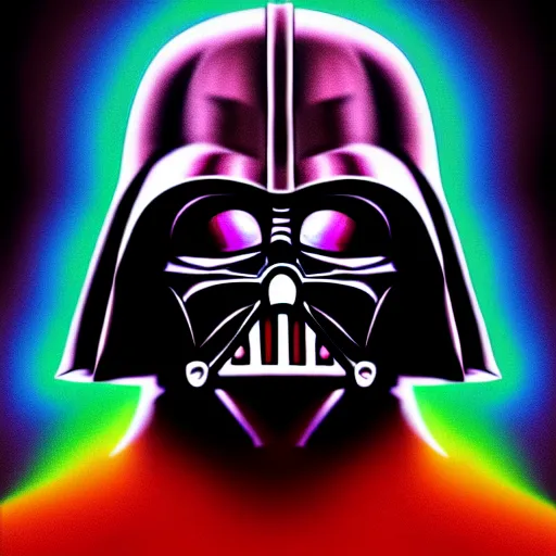 Prompt: An extremely psychedelic portrait of Darth Vader, surreal, LSD, face, detailed, intricate, elegant, lithe, highly detailed, digital painting, artstation, concept art, smooth, sharp focus, illustration