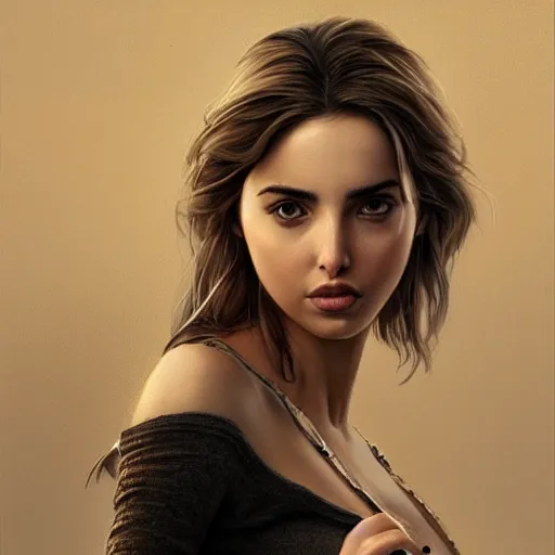 Image similar to ana de armas in the style of stefan kostic, realistic, full body, sharp focus, 8 k high definition, insanely detailed, intricate, elegant, art by stanley lau and artgerm