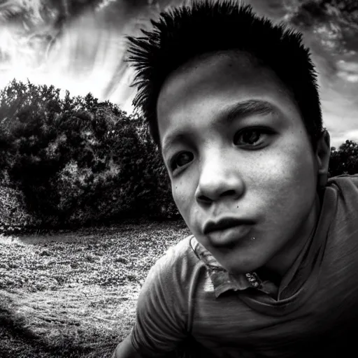 Prompt: photo portrait julius cesar wide angle lense dramatic lighting