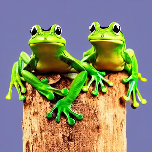 Image similar to a stack of frogs on top of each other