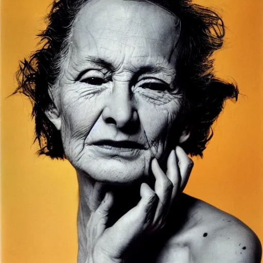 Prompt: a portrait of a character in a scenic environment by Richard Avedon