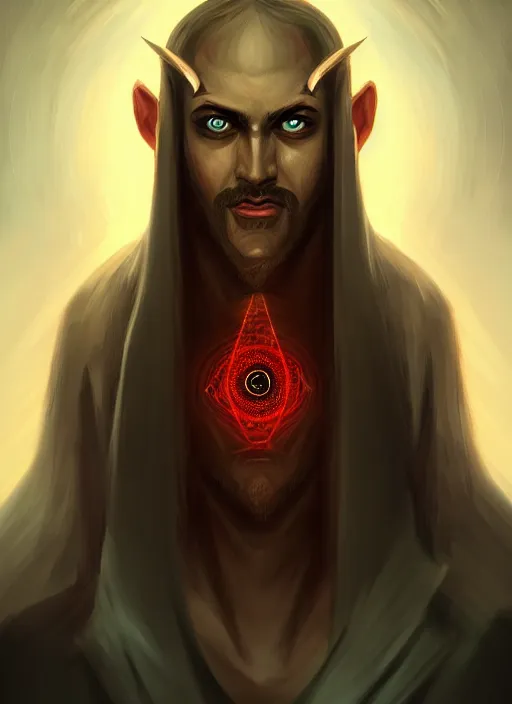 Image similar to portrait epic of dajjal. highly detailed, digital painting, concept art, smooth, sharp focus, illustration, art by creaturecollege