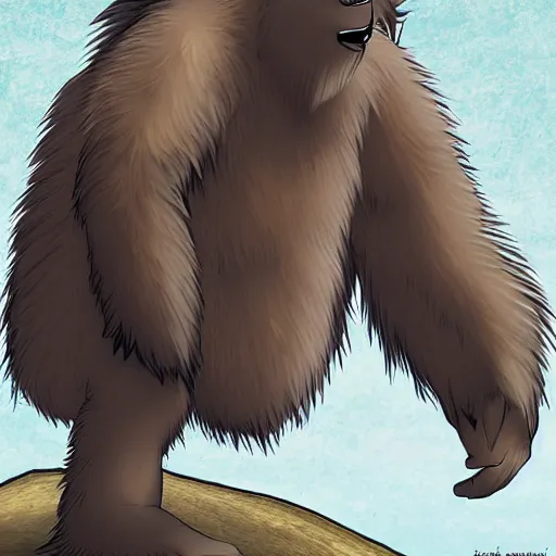 Image similar to anime sasquatch