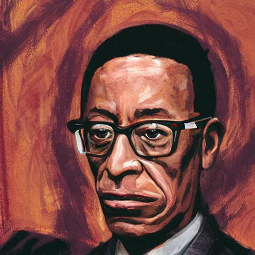 Image similar to real portrait of gus fring as a muslim