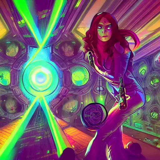 Image similar to skill magic geek inside matrix deepdream radiating a glowing aura stuff loot legends stylized digital illustration video game icon artstation lois van baarle, ilya kuvshinov, rossdraws,