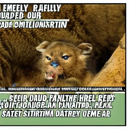 Image similar to a really really really dangerous creature