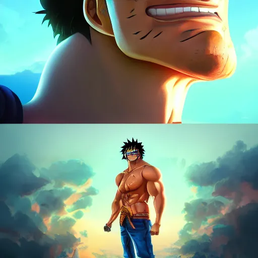 ArtStation - Luffy - One Piece Episode 1000