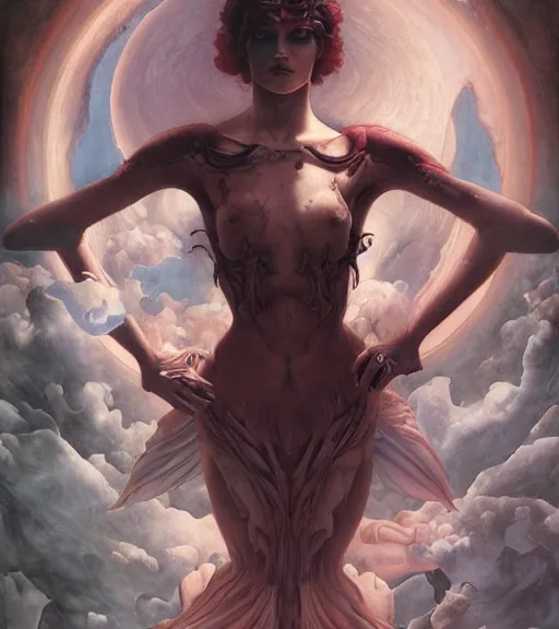 Image similar to blood rose nightmare of the maiden in the fortress of lies, by annie swynnerton and tino rodriguez and charlie bowater and tom bagshaw and nicholas roerich and jean delville and evelyn de morgan and lucien freud, dramatic lighting, floral tattoos, rich colors, smooth sharp focus, anime key visual, extremely detailed, adolf wolfli