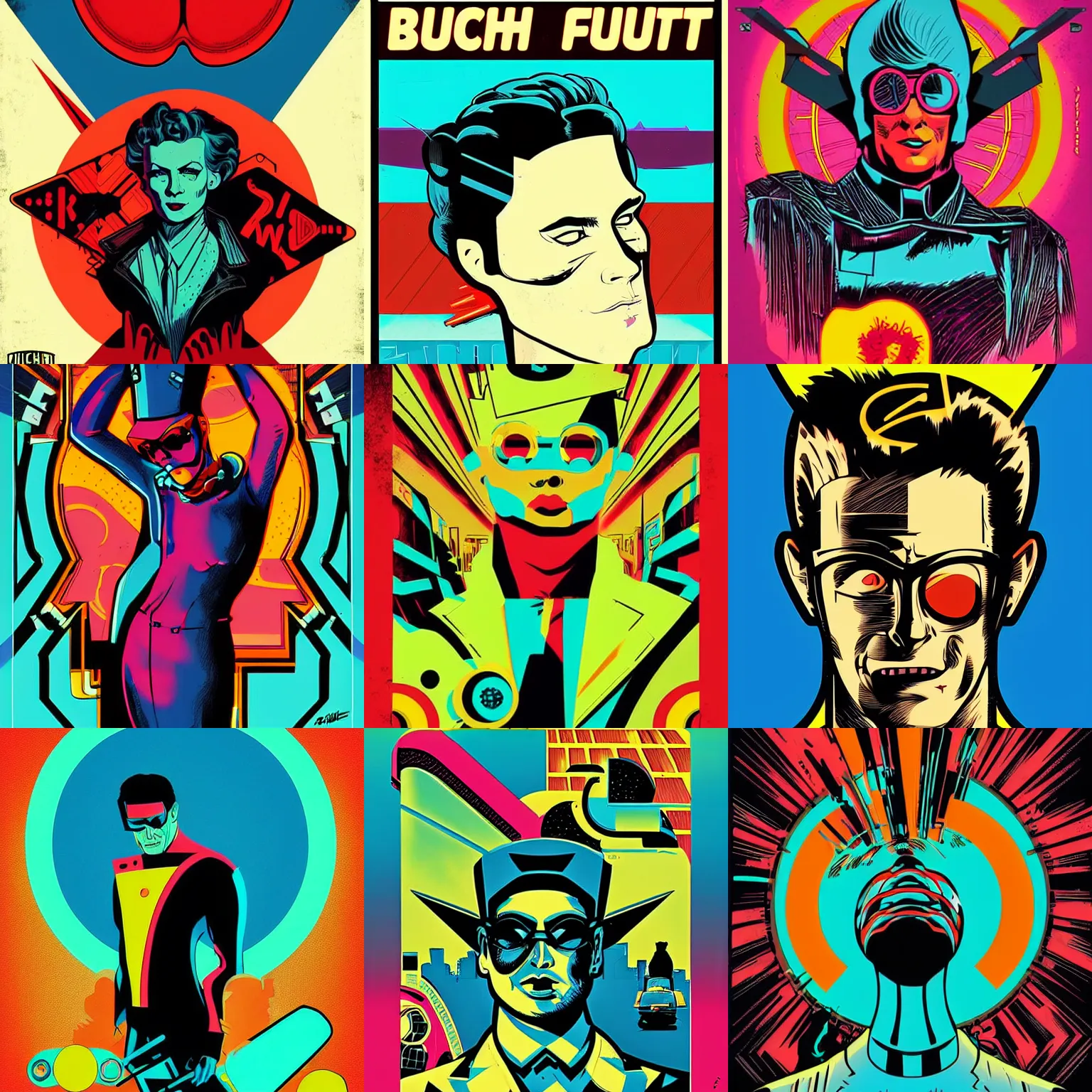 Image similar to retro futurist illustration art by butcher billy