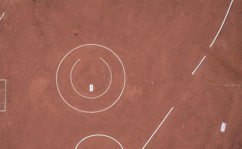 Prompt: a basketball court on mars