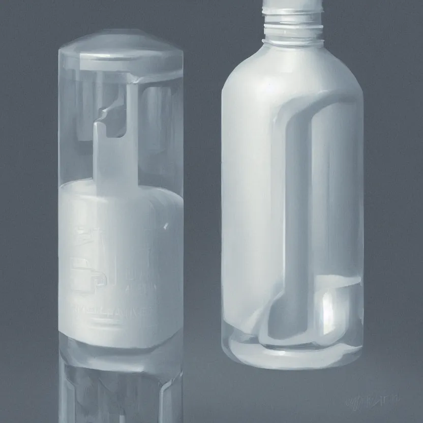 Image similar to concept art of white dietary supplement designed by porsche in a transparent bottle with big black sticker on it, by aenaluck, artgerm and roberto ferri and greg rutkowski, light blue and white tones, digital painting, artstation, concept art, smooth, sharp foccus ilustration hq