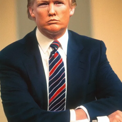 Prompt: a young and handsome donald trump
