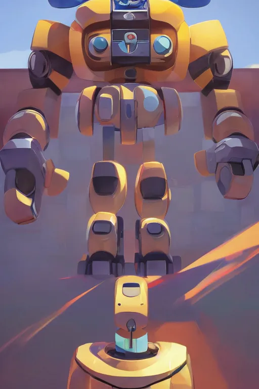 Image similar to metabots medabots medarotto medarot robot minimalist comics, behance hd by jesper ejsing, by rhads, makoto shinkai and lois van baarle, ilya kuvshinov, rossdraws global illumination ray tracing hdr radiating a glowing aura