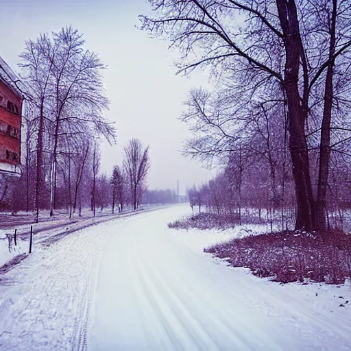 novosibirsk, winter landscape, khrushchevka in the | Stable Diffusion ...