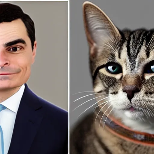 Prompt: Ben Shapiro as a cat