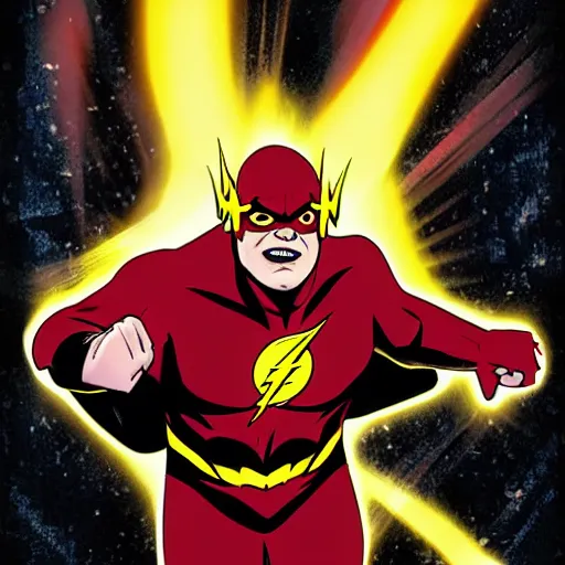 Image similar to jack black as the flash by dc comics