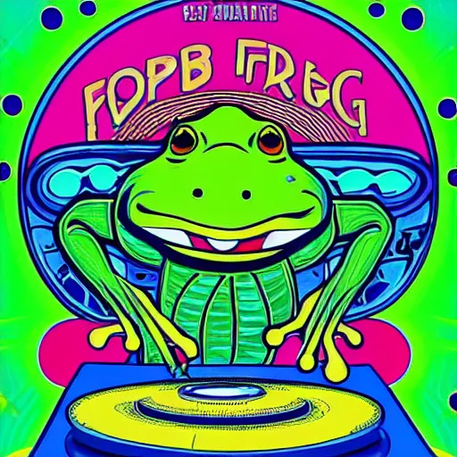 DJ Music Frog Sticker – Hollandaize Art