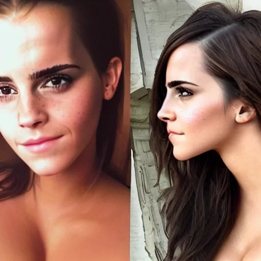 Image similar to emma watson mixed with kim kardashian