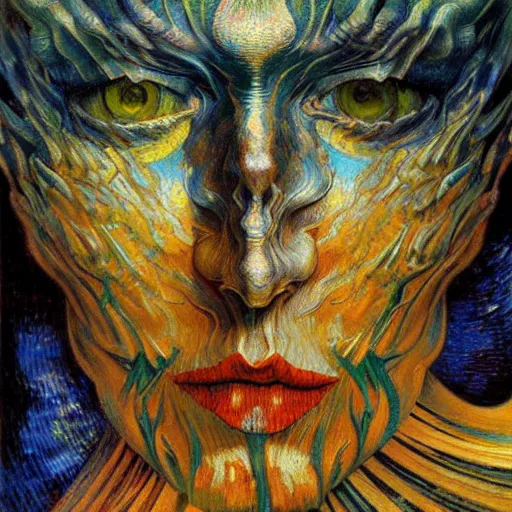 Image similar to Divine Chaos Engine by Karol Bak, Jean Delville, and Vincent Van Gogh, Van Gogh