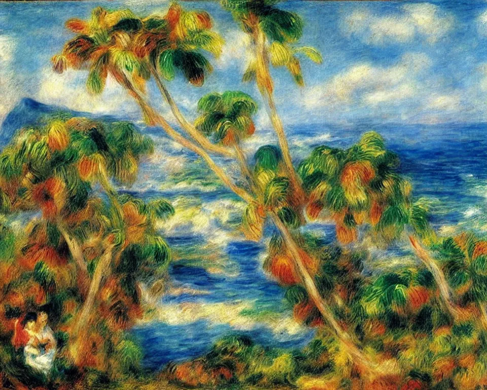 Image similar to the island of hawaii by renoir.