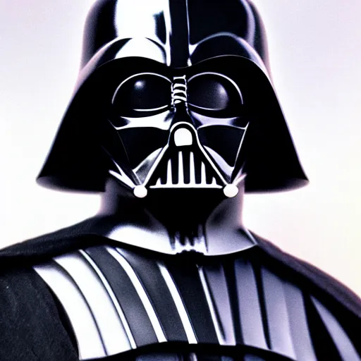 Prompt: up close photograph of darth vader's face without the helmet on