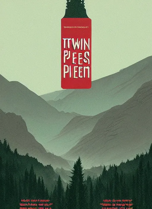 Prompt: Twin Peaks movie poster artwork by Michael Whelan and Tomer Hanuka, Rendering of crimson scales society, from a scene from Twin Peaks, clean, full of detail, Matte painting, trending on artstation and unreal engine