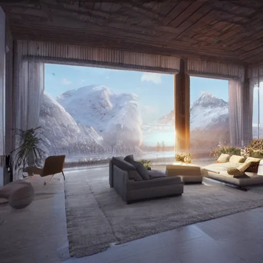 Image similar to realistic renderings of astonishing scenes