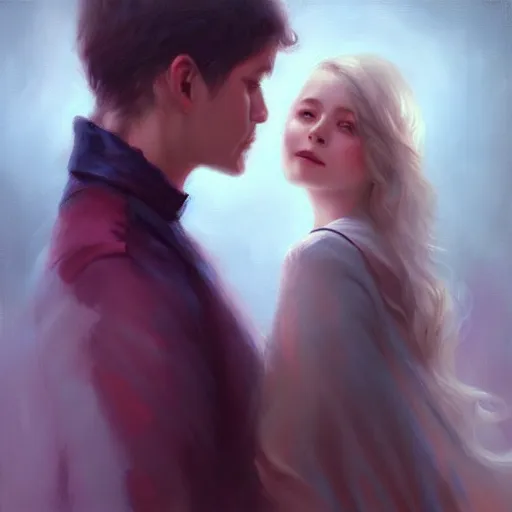 Image similar to love is patient love is kind, photorealistic oil painting by charlie bowater and mark blooms, wlop ; trending on artstation