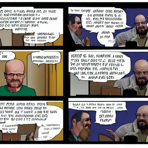 Prompt: Walter White meeting Mike on Discord